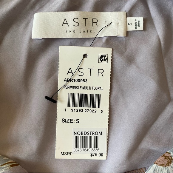 Aster One Sleeve Tulip Top Skirt Floral Mini Dress Size Small - Picture 11 of 13